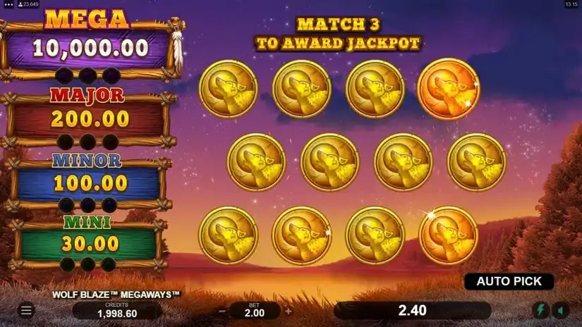 Wolf Blaze Megaways slot screenshot 5