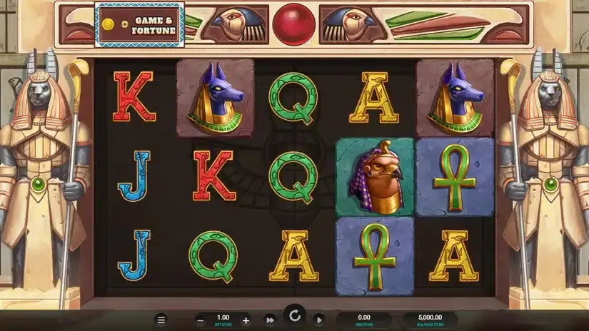 Curse of Ra slot screenshot 