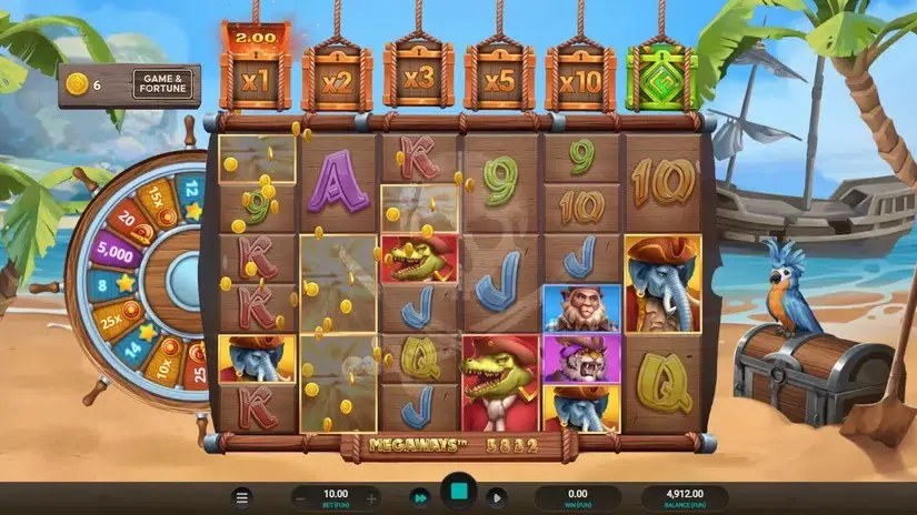 Wild Buccaneers Megaways slot screenshot 2
