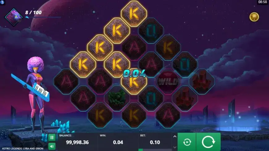 Astro Legends: Lyra and Erion slot screenshot 2