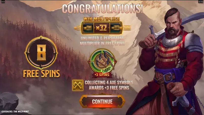 Cossacks the Wild Hunt slot screenshot 5