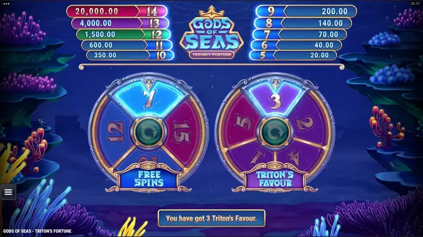 Gods of Seas Triton’s Fortune slot screenshot 3