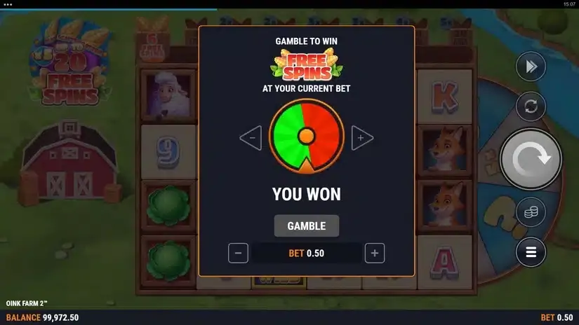 Oink Farm 2 slot screenshot 2