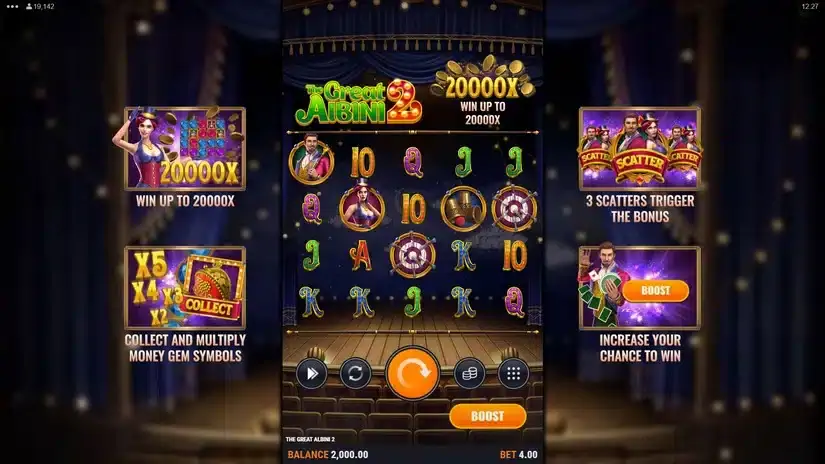 The Great Albini 2 slot screenshot