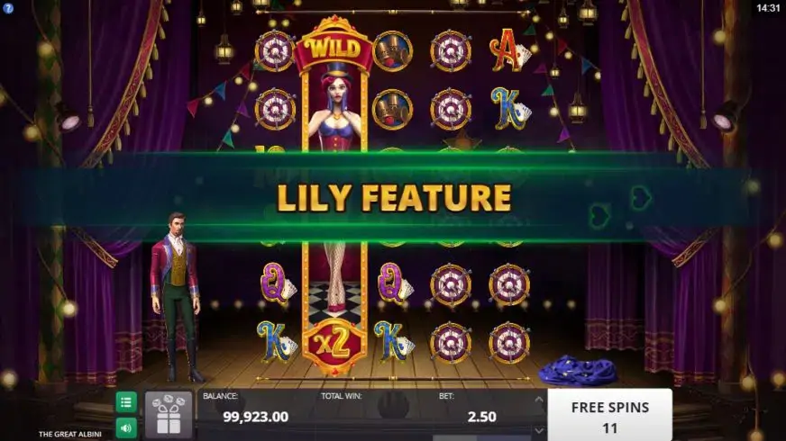 The Great Albini slot screenshot 6