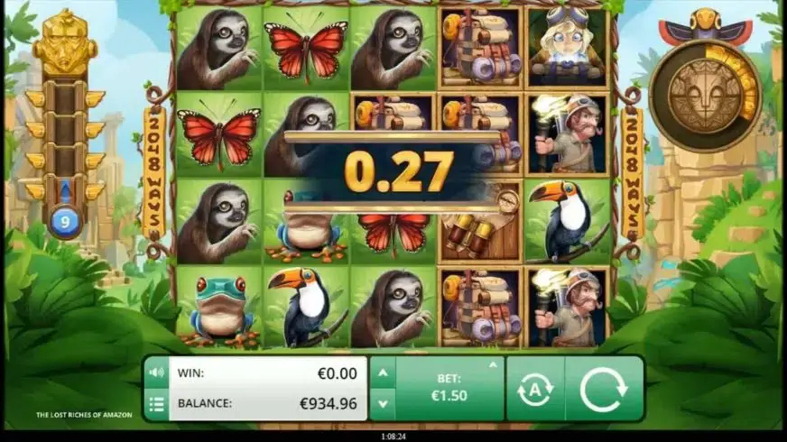 The Lost Riches of Amazon slot screenshot 2