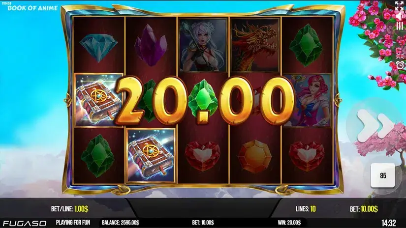 Book of Anime slot screenshot 