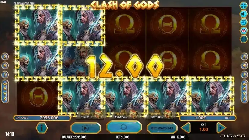 Clash of Gods slot screenshot 4
