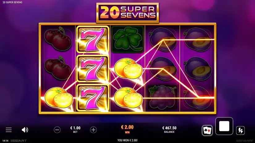 20 Super Sevens slot screenshot 3