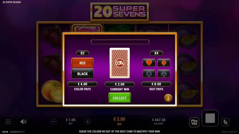 20 Super Sevens slot screenshot
