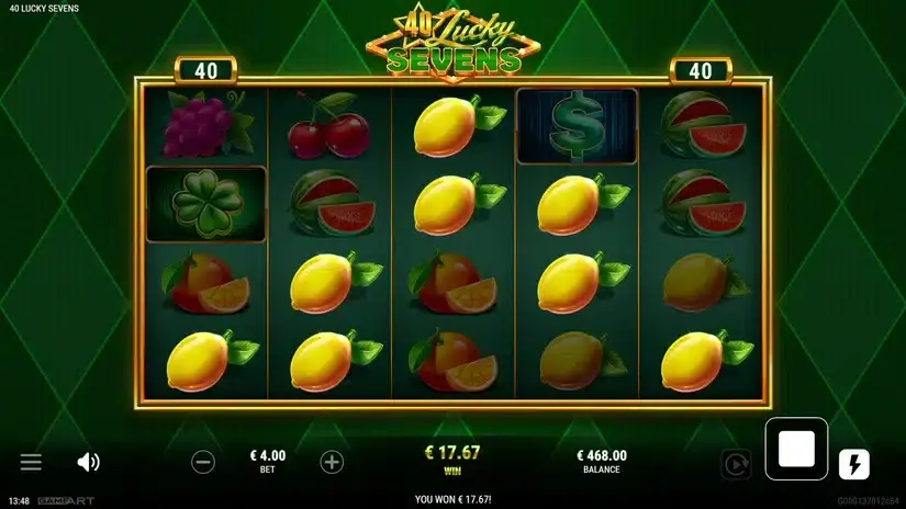 40 Lucky Sevens slot screenshot 2