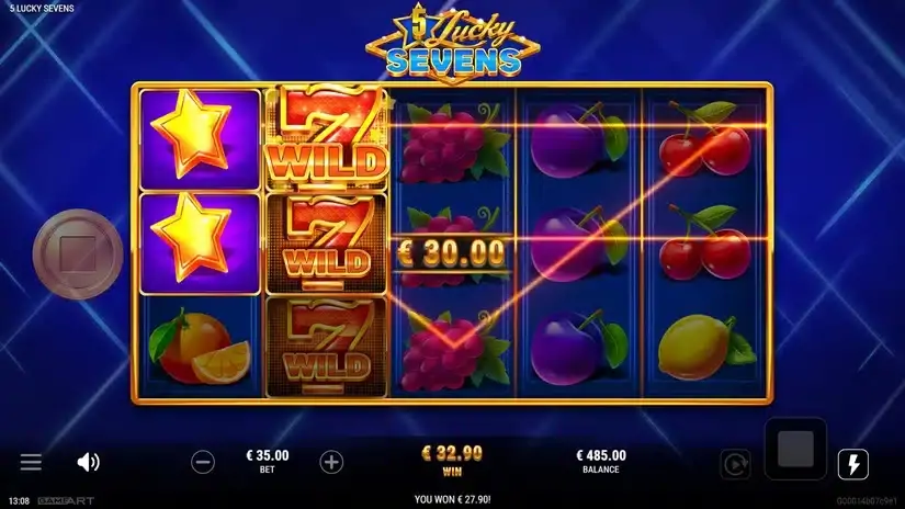 5 Lucky Sevens slot screenshot 4