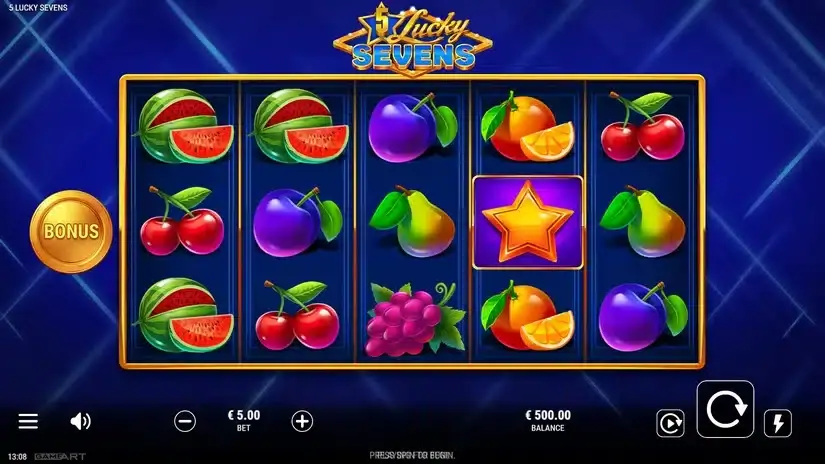 5 Lucky Sevens slot screenshot 1