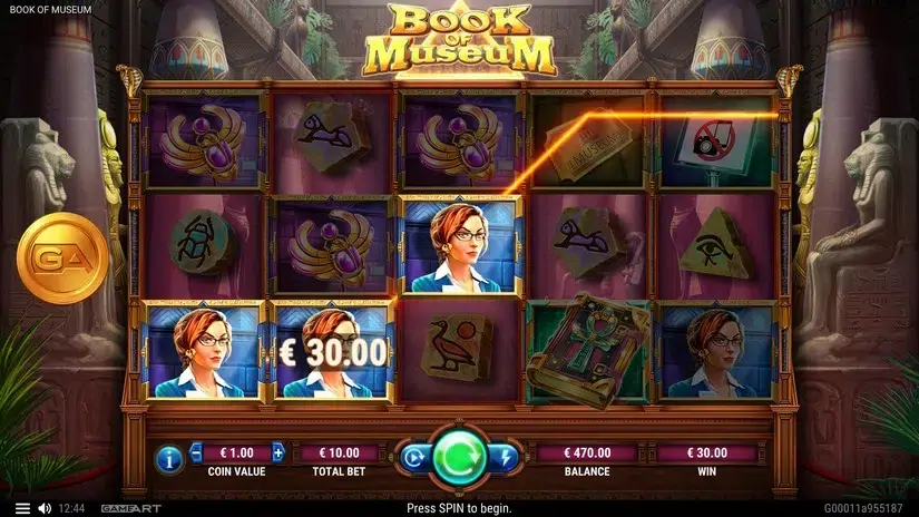 Book of Museum slot screenshot 2
