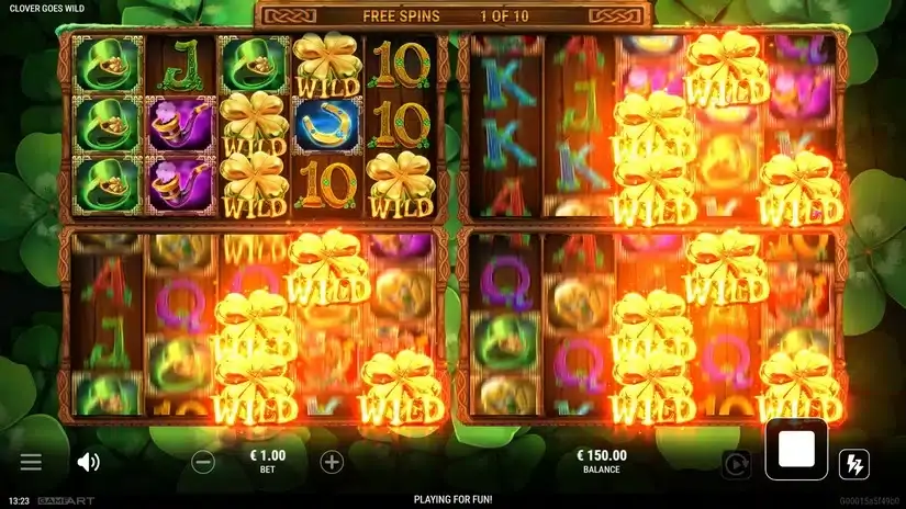 Clover Goes Wild slot screenshot 4