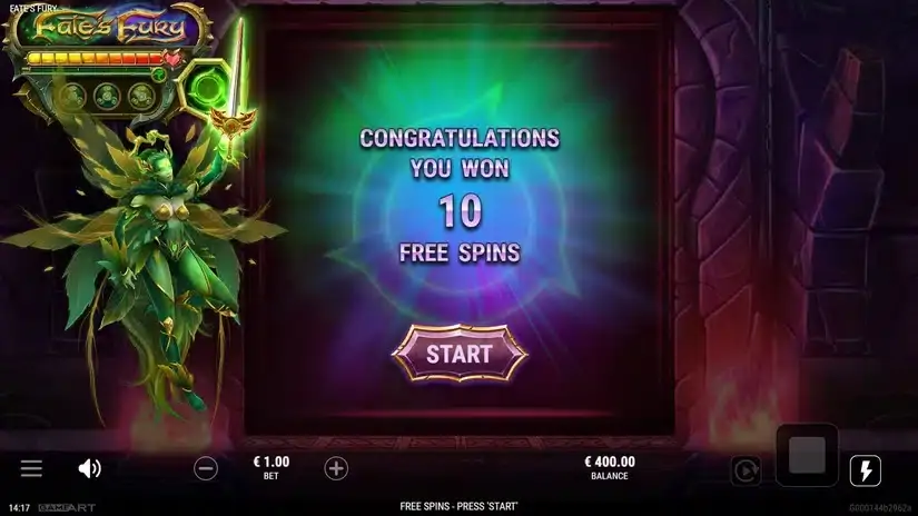 Fate’s Fury slot screenshot 4