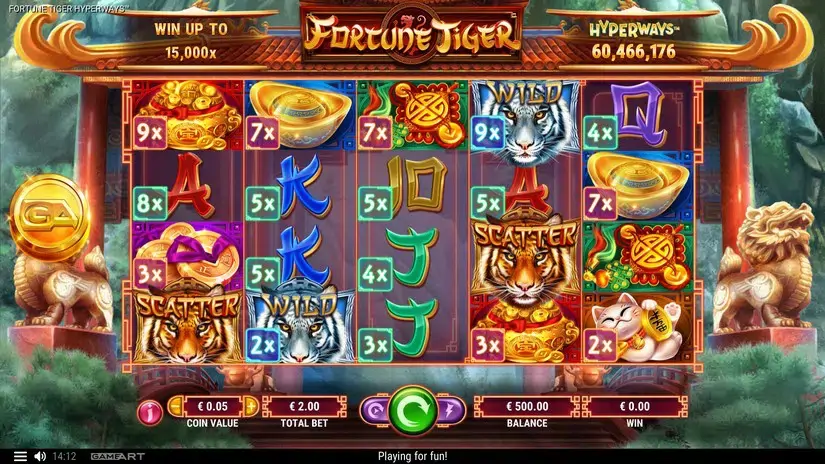 Fortune Tiger HyperWays slot screenshot 