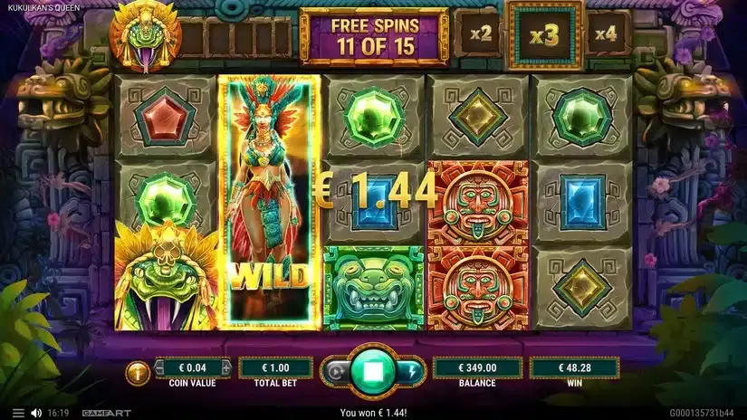 Kukulkans Queen slot screenshot 5