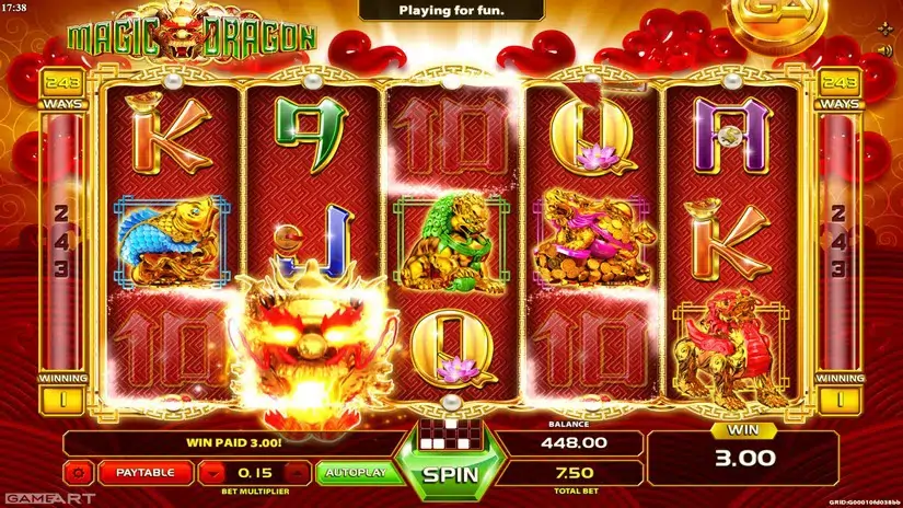 Magic Dragon slot screenshot 2