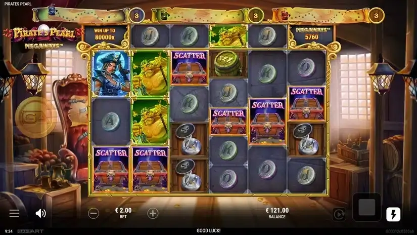 Pirate’s Pearl Megaways slot screenshot 4