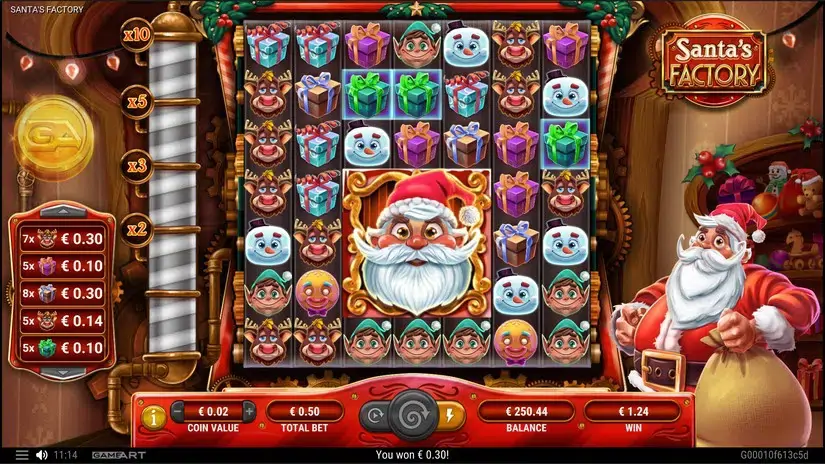 Santa’s Factory slot screenshot 5