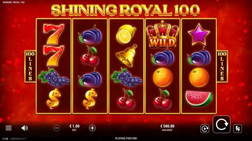 Shining Royal 100 slot screenshot 1