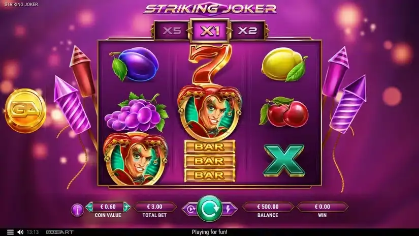 Striking Joker slot screenshot 