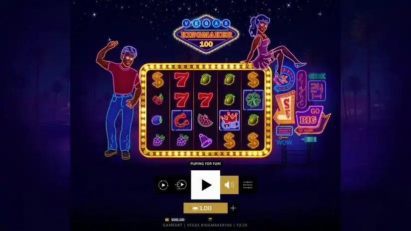 Vegas Kingmaker 100 slot screenshot 