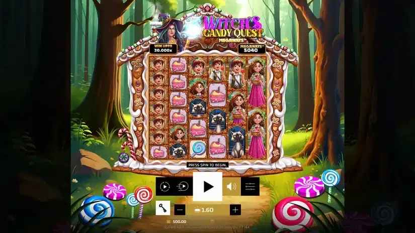 Witch’s Candy Quest Megaways slot screenshot