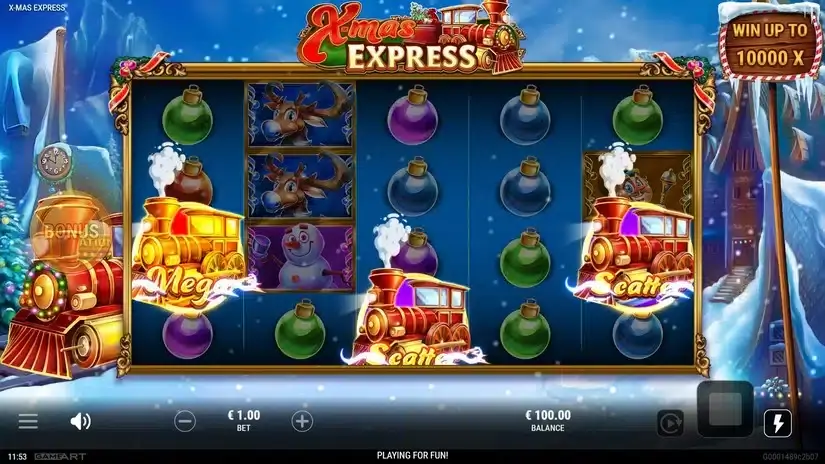 X-mas Express slot screenshot 2