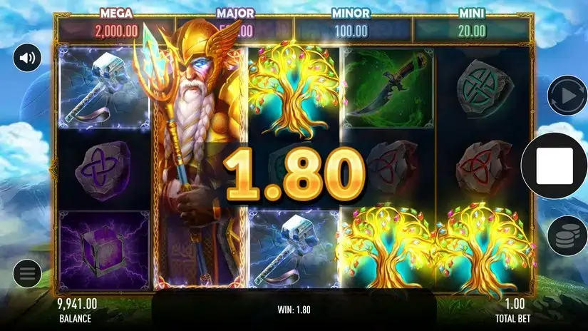 Asgardian God slot screenshot 5