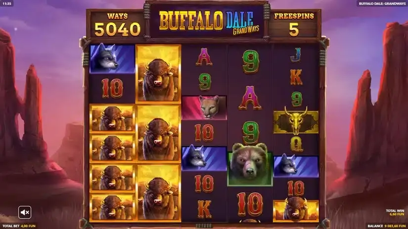 Buffalo Dale: Grandways slot screenshot 9