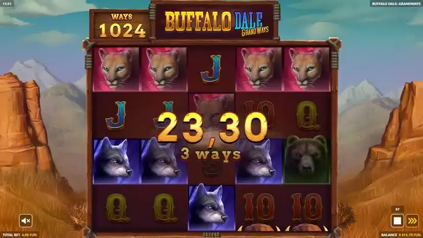 Buffalo Dale: Grandways slot screenshot 5
