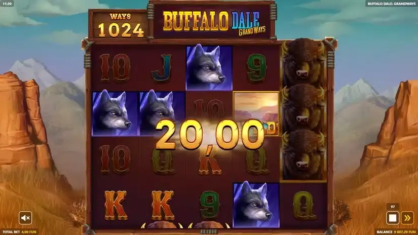Buffalo Dale: Grandways slot screenshot 4