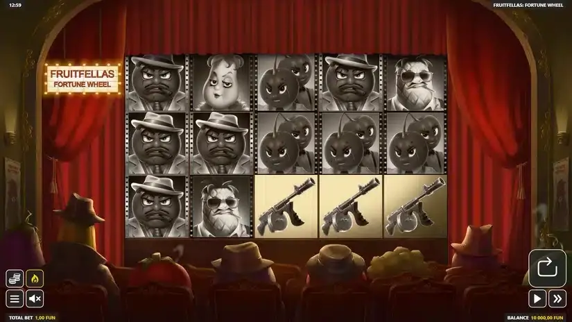 Fruitfellas Fortune Wheel slot screenshot 