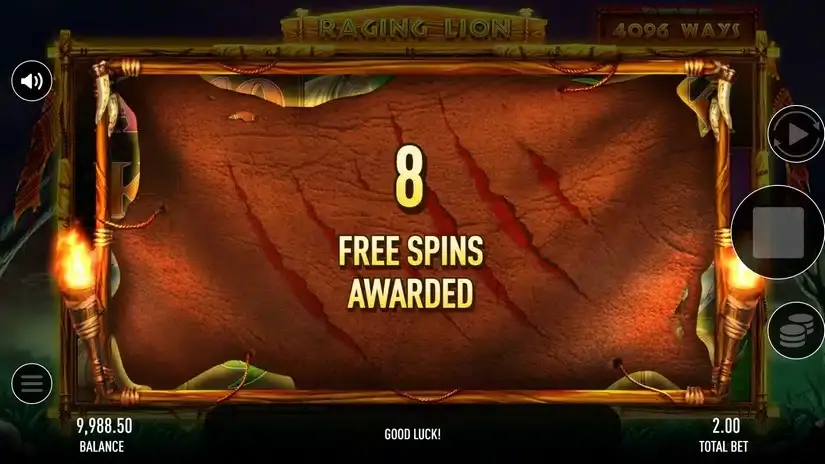 Raging Lion slot screenshot 3