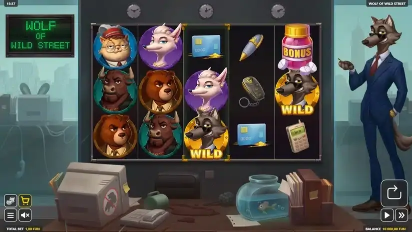 Wolf of Wild Street slot screenshot 
