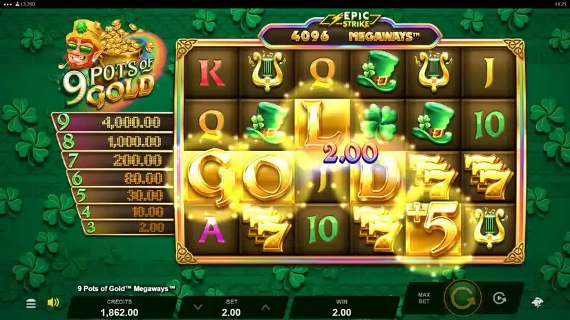 9 Pots of Gold Megaways slot screenshot 3