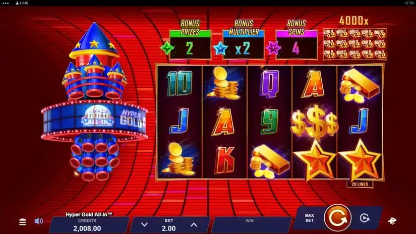 Hyper Gold All In slot screenshot 