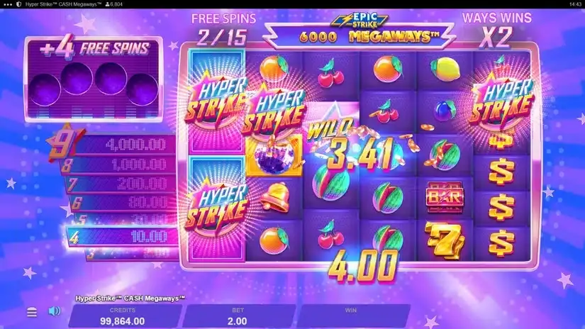 Hyper Strike Cash Megaways slot screenshot 5