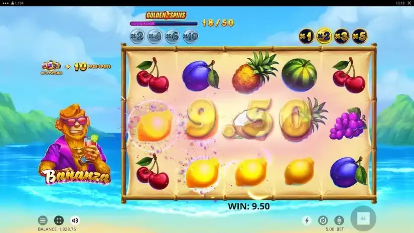 Bananza slot screenshot 3