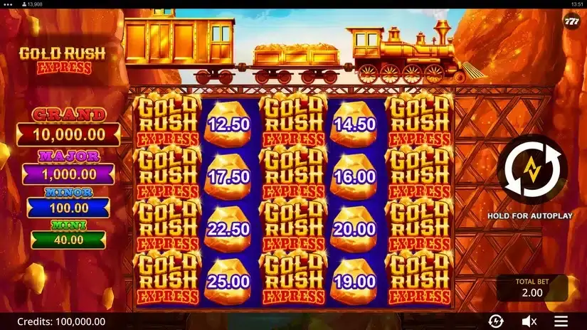 Gold Rush Express slot screenshot 