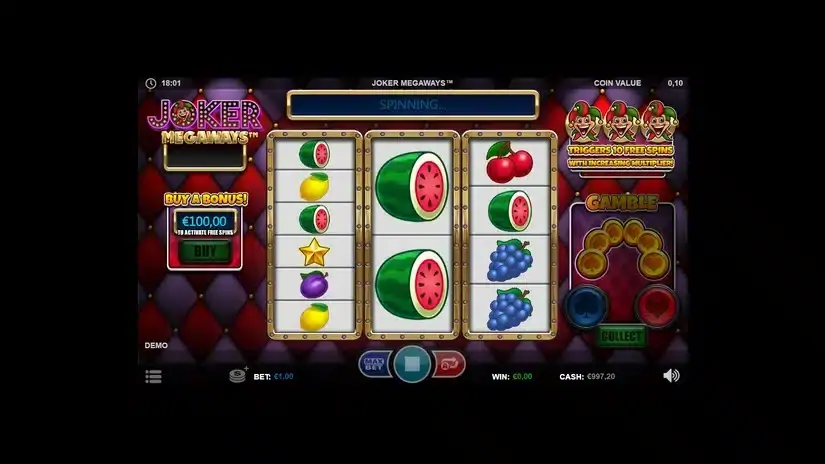 Joker Megaways slot screenshot 2