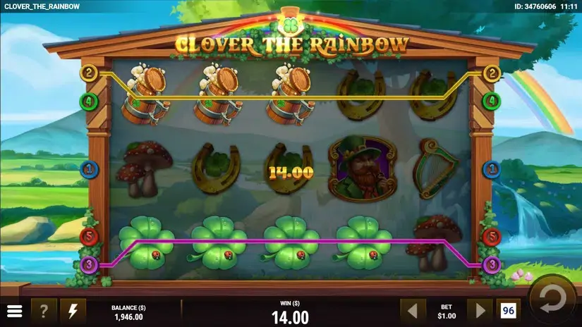 Clover the Rainbow slot screenshot 4