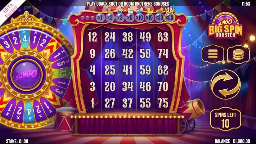 Slingo Big Spin Booster slot screenshot 1