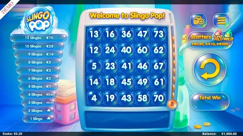 Slingo Pop Arcade slot screenshot 1