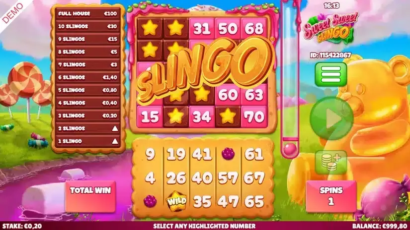 Sweet Sweet Slingo slot screenshot 3