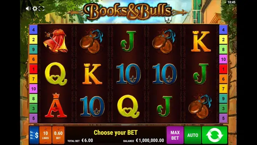 Books and Bulls slot screenshot 1