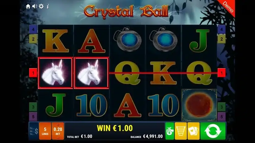 Crystal Ball slot screenshot 2