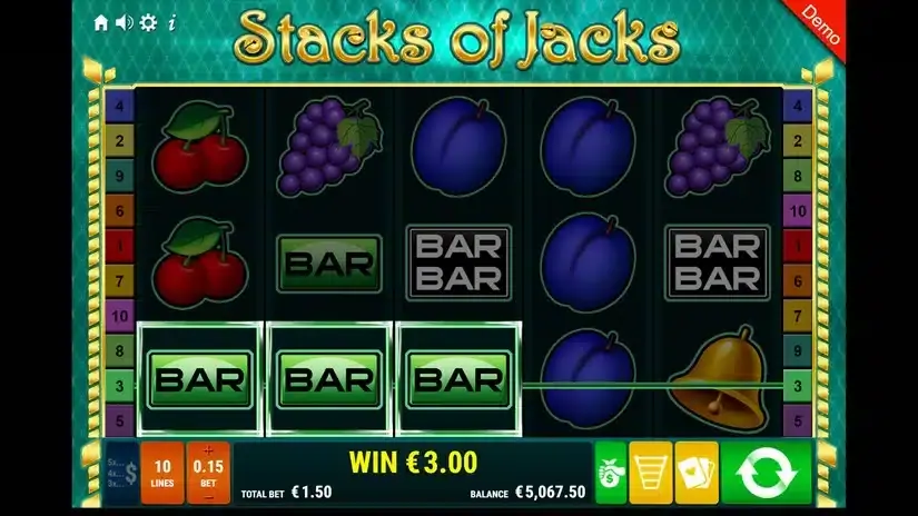 Stacks of Jacks slot screenshot 2